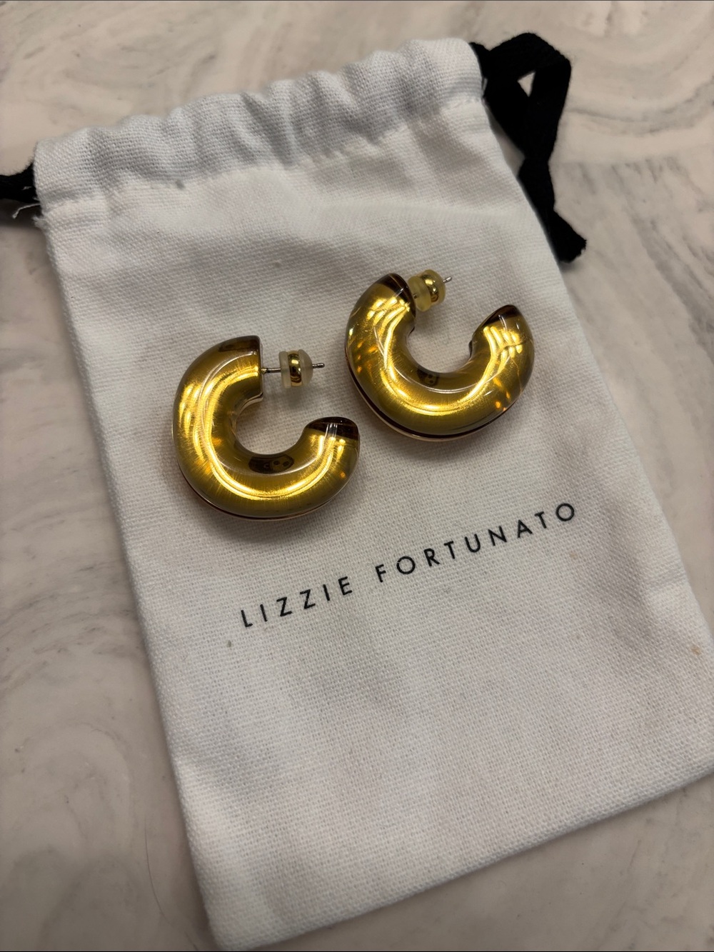 Lizzie Fortunato Halo Hoops Champagne